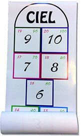 Spielrolle mit Zahlen und Farben / Tapis de jeux de base comprenant les chiffres et couleurs
